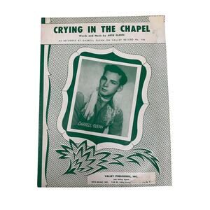 Crying In The Chapel Sheet Music Artoe G;emm‎ Darrell Glenn